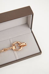 Gucci 18K Rose Gold Horsebit Bracelet