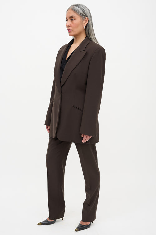 Gucci 1990s Wool Peak Lapel Suit