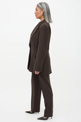 Gucci 1990s Wool Peak Lapel Suit
