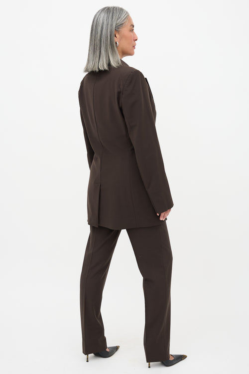 Gucci 1990s Wool Peak Lapel Suit