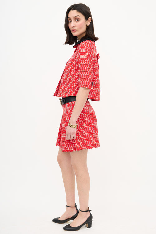 Floral Jacket & Skirt Set