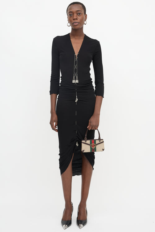 Gucci 2000s Canvas Web Reins Pochette Bag