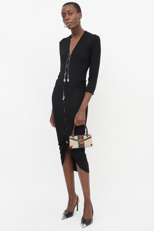 Gucci 2000s Canvas Web Reins Pochette Bag