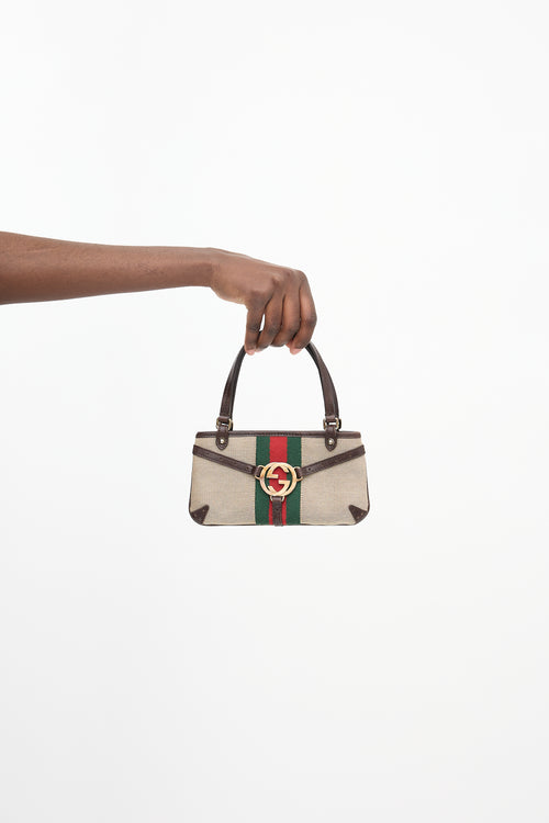 Gucci 2000s Canvas Web Reins Pochette Bag