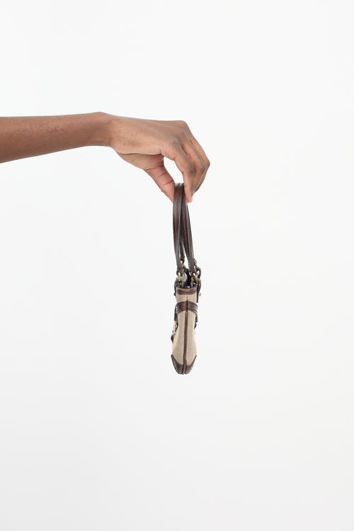 Gucci 2000s Canvas Web Reins Pochette Bag