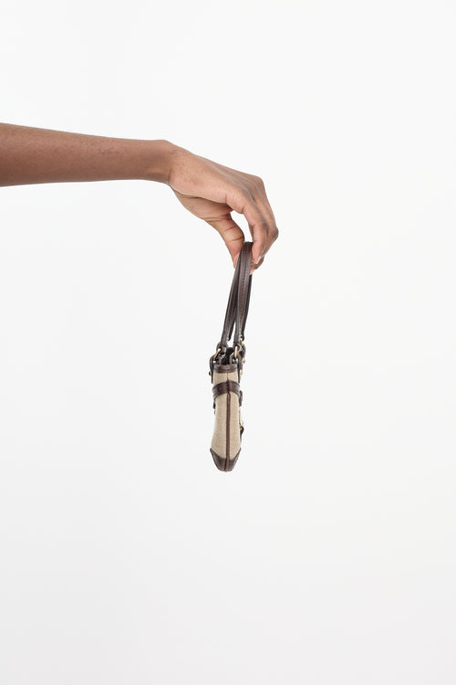 Gucci 2000s Canvas Web Reins Pochette Bag