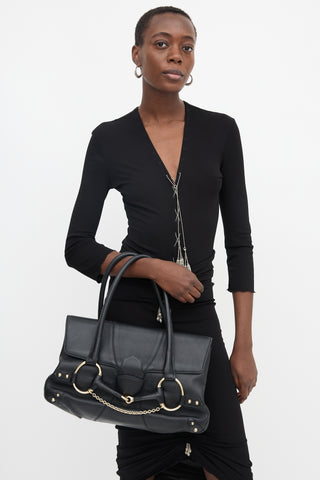 Gucci 2000s Leather Large Satchel Bag