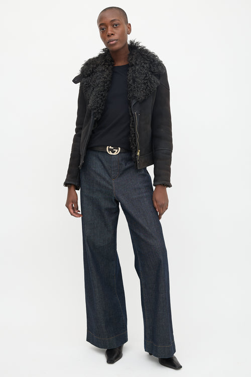 Gucci 2000s Shearling Jacket