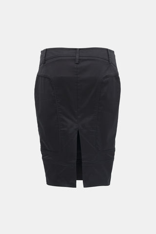 Gucci 2003 Satin Pencil Skirt