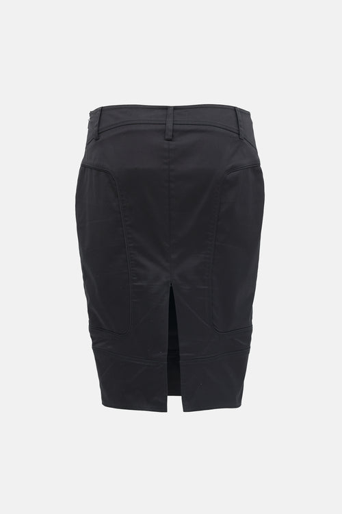 Gucci 2003 Satin Pencil Skirt