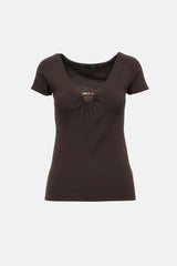 Gucci 2006 Bamboo V-Neck T-Shirt