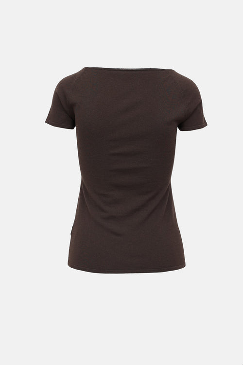 Gucci 2006 Bamboo V-Neck T-Shirt