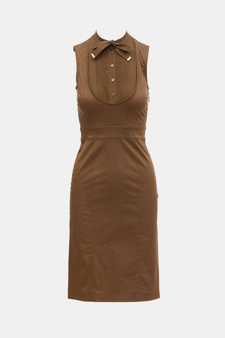 Gucci 2006 Satin Sheath Dress