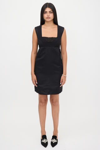Gucci 2007 Silk Pleated Shift Dress