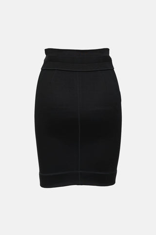 Gucci 2009 Buckle Zip Mini Skirt