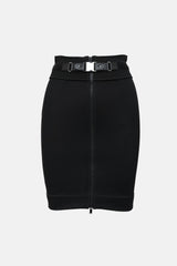 Gucci 2009 Buckle Zip Mini Skirt