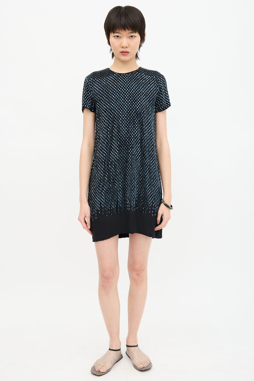 Gucci 2009 Silk Embellished Dress