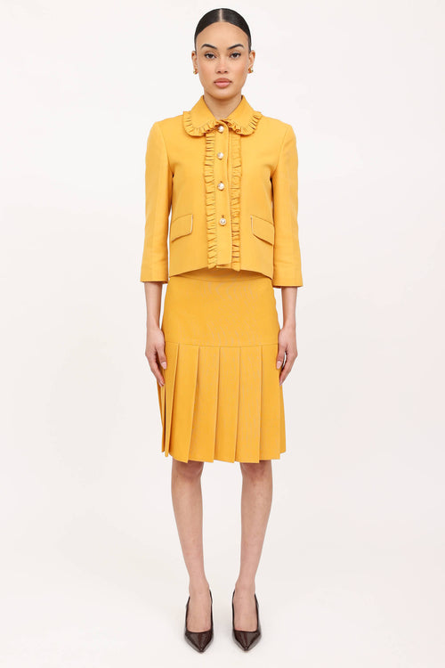Gucci 2015 Pearl Jacket & Skirt Co-Ord Set