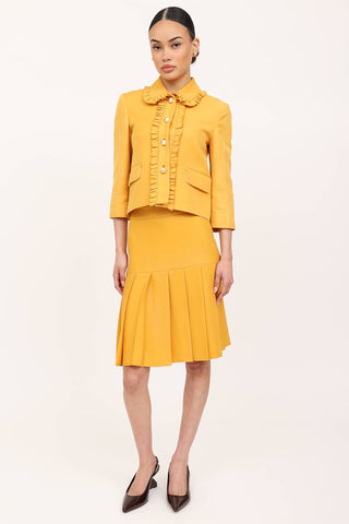 Gucci 2015 Pearl Jacket & Skirt Co-Ord Set