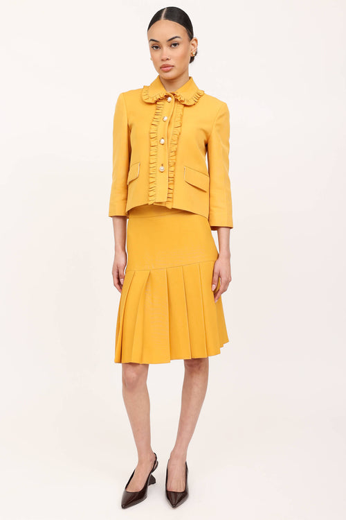Gucci 2015 Pearl Jacket & Skirt Co-Ord Set