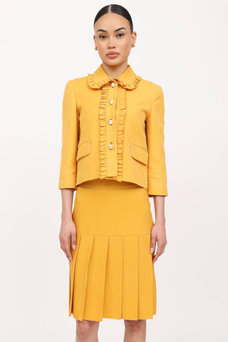 Gucci 2015 Pearl Jacket & Skirt Co-Ord Set