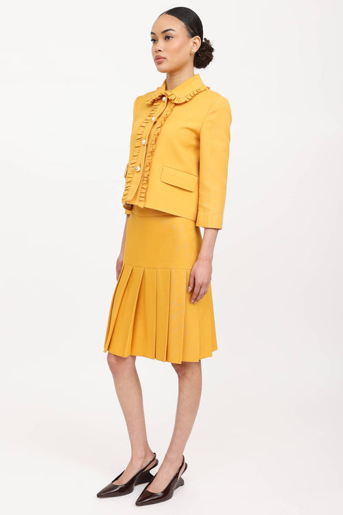 Gucci 2015 Pearl Jacket & Skirt Co-Ord Set