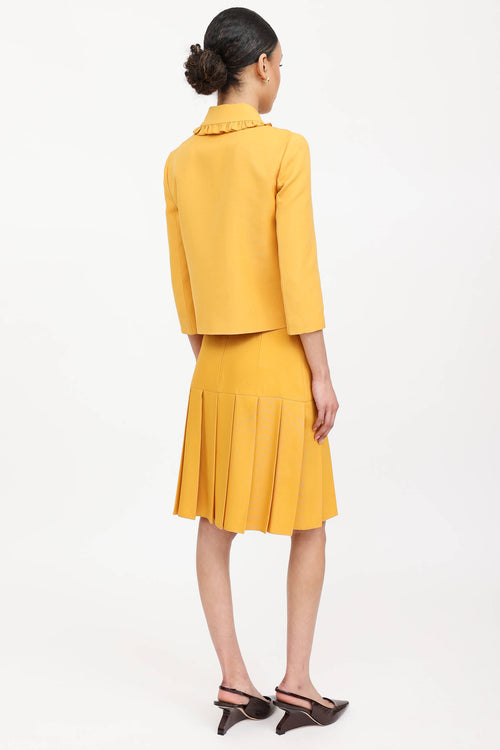 Gucci 2015 Pearl Jacket & Skirt Co-Ord Set