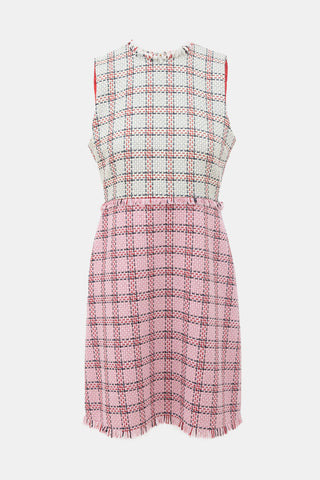 Gucci 2016 Tweed Check Dress