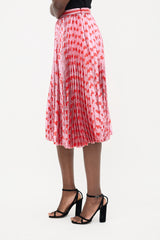 Gucci 2016 Metallic Jacquard Pleat Skirt