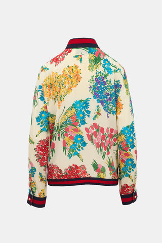 Gucci 2016 Silk Floral Web Shirt