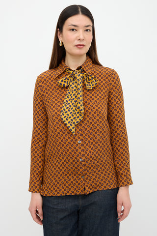 Gucci 2016 Silk Paisley Blouse