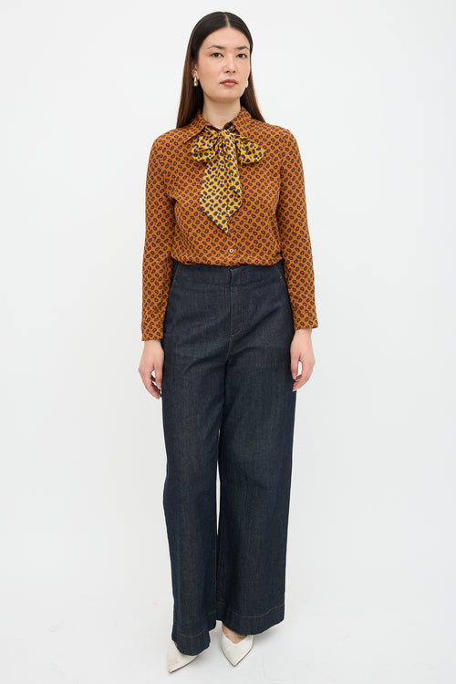 Gucci 2016 Silk Paisley Blouse