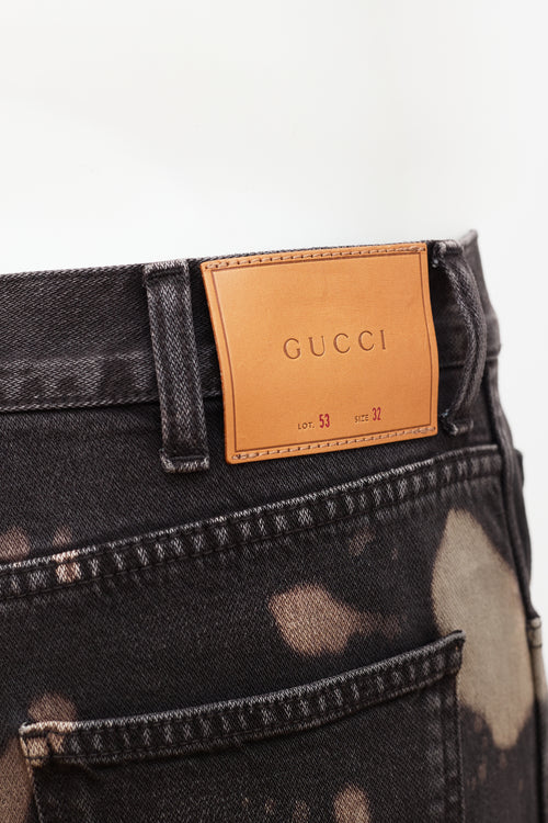 Gucci 2017 Bleached Slim Leg Jeans