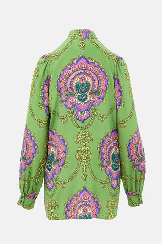 Gucci 2017 Silk Paisley Mini Dress