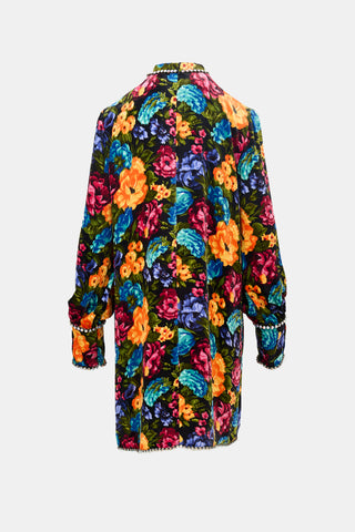 Gucci 2017 Velvet Floral Dress