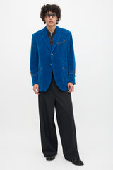 Gucci 2018 Velvet Embroidered Blazer