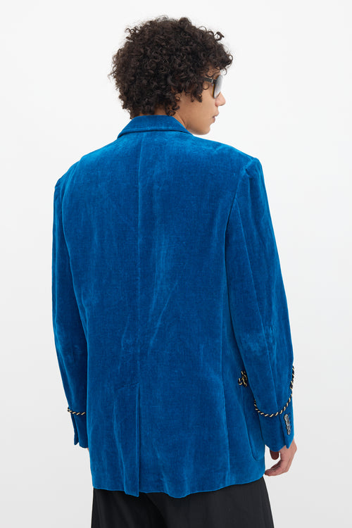 Gucci 2018 Velvet Embroidered Blazer
