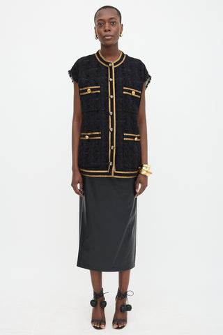 Gucci 2018 Tweed Embroidered Vest