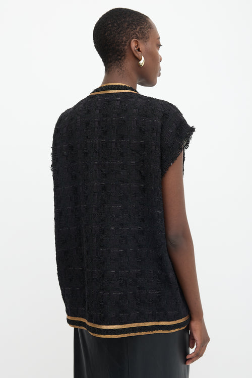 Gucci 2018 Tweed Embroidered Vest