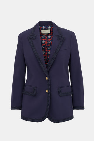 Gucci 2019 Trimmed Blazer