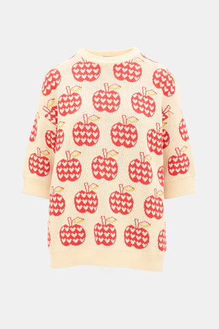 Gucci 2021 Les Pommes Intarsia Sweater
