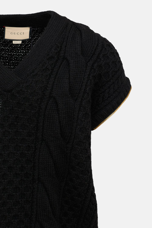 2022 Wool Zip Sleeve Sweater
