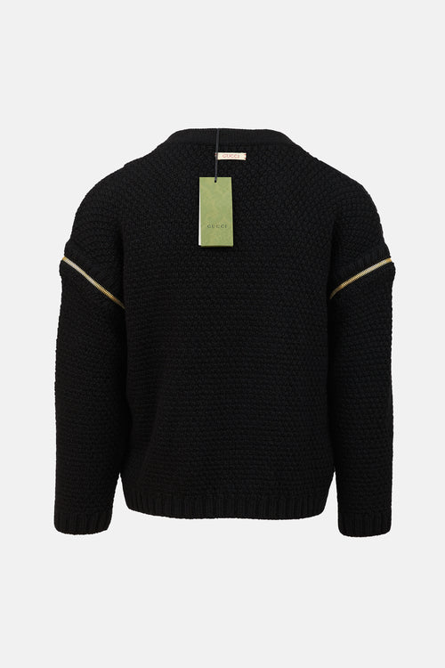 2022 Wool Zip Sleeve Sweater