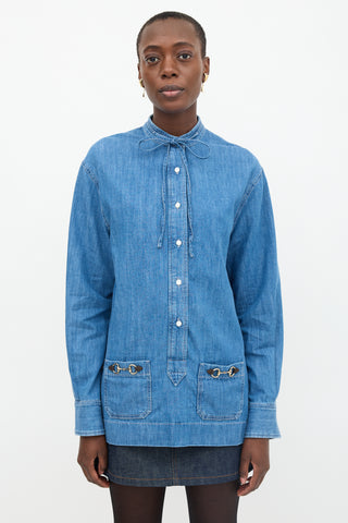 Gucci 2024 Chambray Top