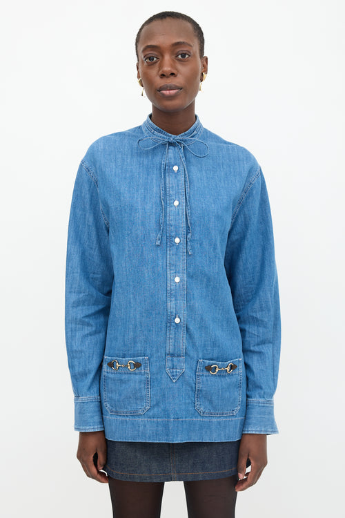 Gucci 2024 Chambray Top