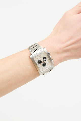 Gucci Silver 8600M Chronograph Stainless Steel Watch