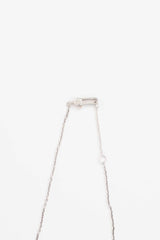 Gucci Sterling Silver Heart Logo Necklace