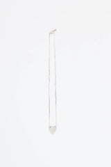 Gucci Sterling Silver Heart Logo Necklace