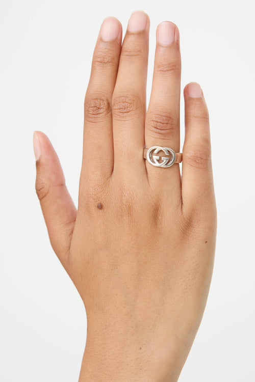 Gucci Sterling Silver GG Ring