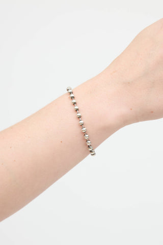 Gucci Sterling Silver Toggle Ball Bacelet